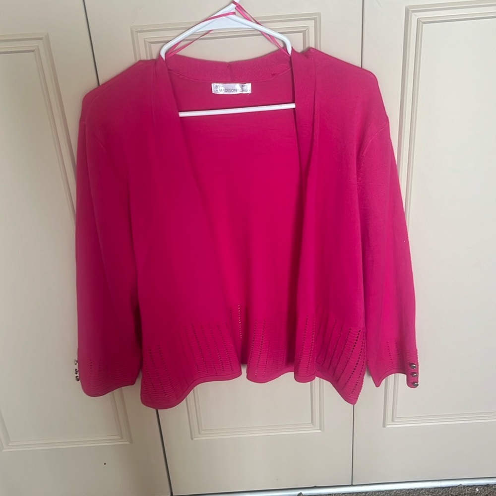 Pink cardigan